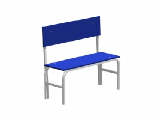 Скамья гардеробная со спинкой (ЛДСП) 850х2000х375 мм